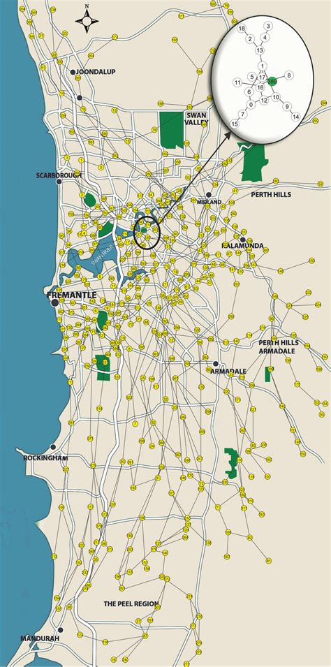 Map Of Perth Suburbs With Postcodes - Tybie Iolanthe