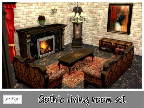 Sims 4 Gothic Bedroom CC