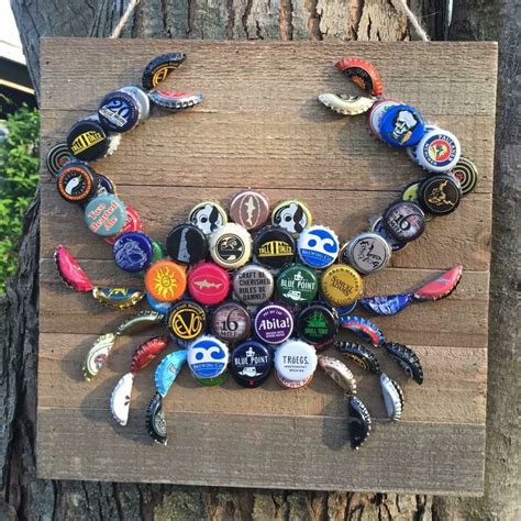 Bottle Cap Crab Bottle Cap Art Beer Bottle Caps Beer Caps Bottle Top