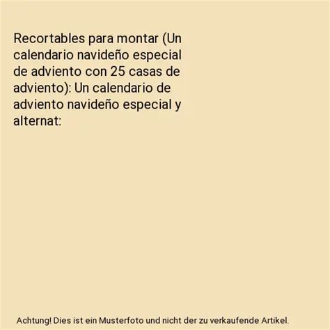 Recortables Para Montar Un Calendario Navide O Especial De Adviento