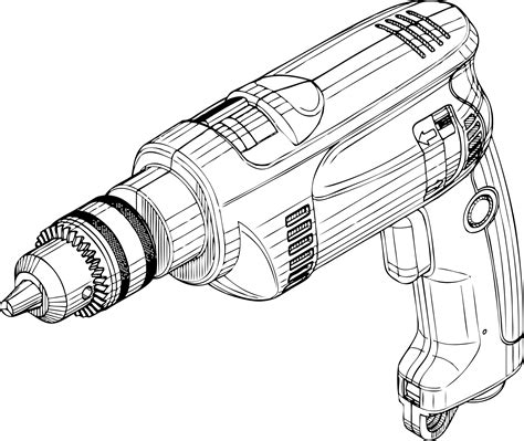clipart electric drill
