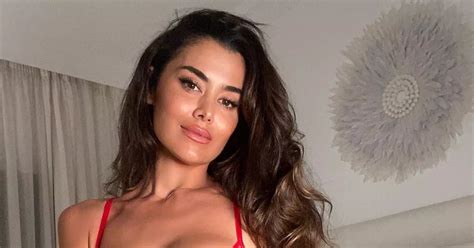 Model Paints The Bedroom Red By Slipping Into Seriously Racy Cut Out Lingerie Daily Star