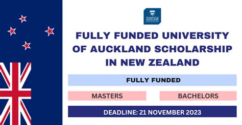 Fully Funded University Of Auckland Scholarship In New Zealand 2024