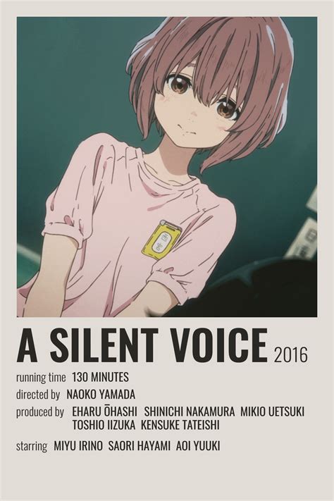 A Silent Voice Poster Anime Printables Anime Canvas Anime