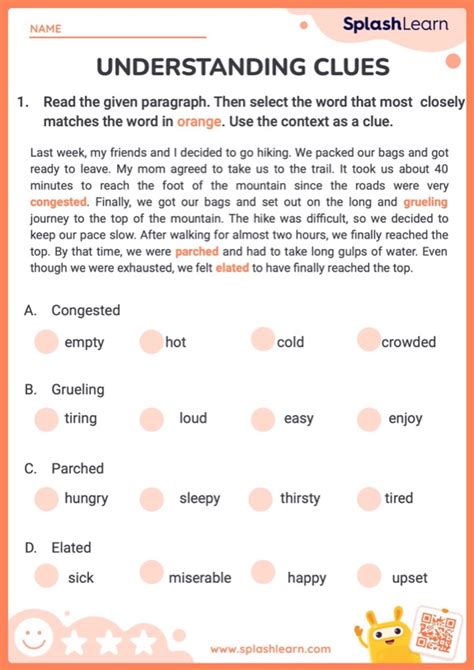 Context Clues Worksheets For Kids Online