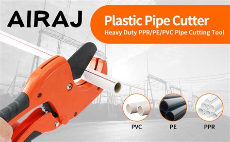 AIRAJ Ratchet PVC Pipe Cutter Cuts Up To 2 1 2 PEX PVC PPR And Plastic