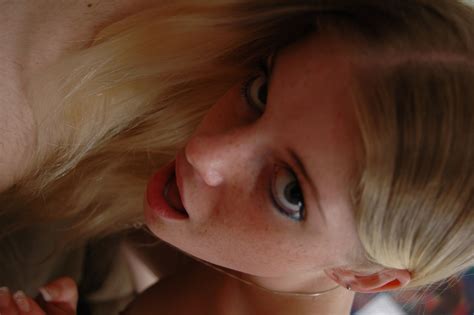 Sexy Blonde With Freckles Charlotte Stokely Flaunts Her Tits While
