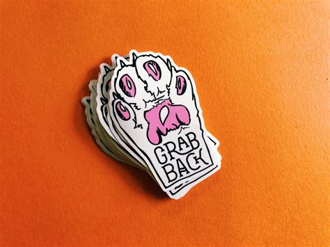 Feminist Vinyl Sticker GRAB BACK Pussy Grabs Back Decal Etsy