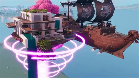 Fortnite Creatif Grande Maison Moderne Sur Une Île Flottante Visite