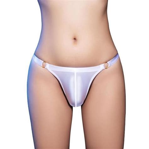 DPois Mini String Homme Sexy Hot Tanga Taille Basse T Back Briefs Thong Sissy Sous Vêtements de