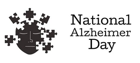 Premium Vector World Alzheimers Month Banner National Day Vector