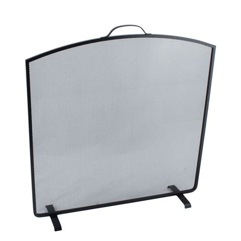 Classic Fire Screen Arched Height 24" (All Black) - Flexible Flue Liners