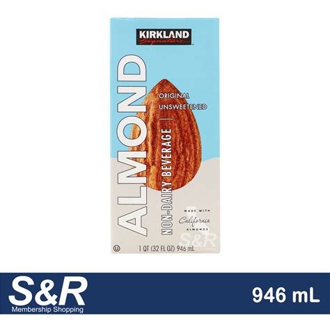 Kirkland Signature Original Unsweetened Almond Non Dairy Beverage Ml