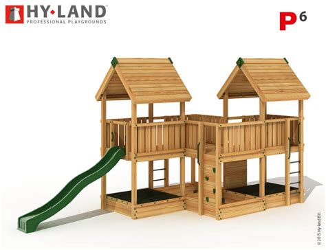 Spielturm Hy Land Q3 Kiefer Edelstahlrutsche Dein Spielplatz De 7