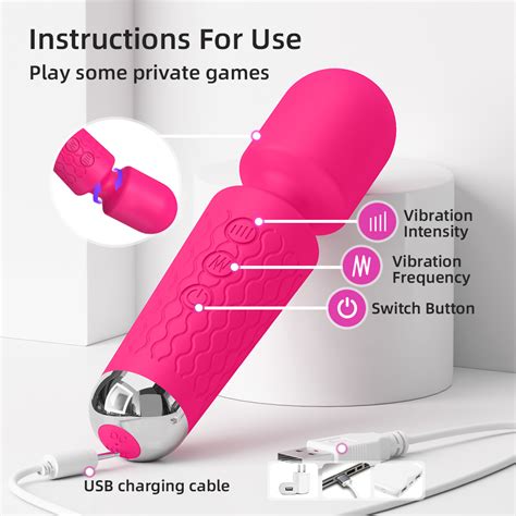 Female Av Magic Vibrator Wand Clitoris Stimulator Usb Rechargeable Massager Wireless Dildos Sex