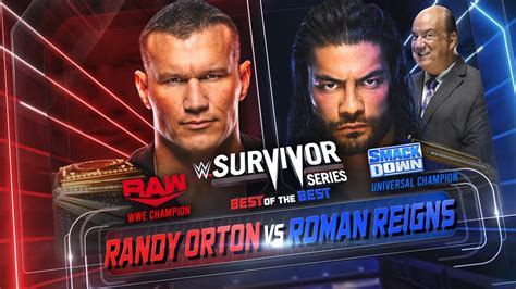 Survivor Series Match Card Template