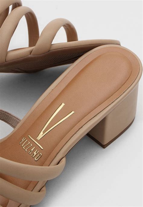 Tamanco Vizzano Tiras Nude Compre Agora Dafiti Brasil