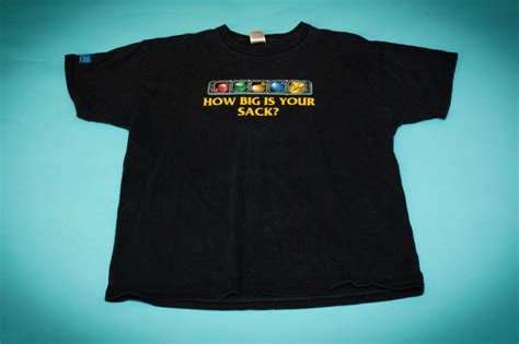 2005 World Of Warcraft How Big Is Your Sack T Shirt XL WoW Backpack