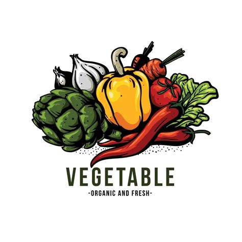 vegetable illustration for logo 5432299 Vector Art at Vecteezy