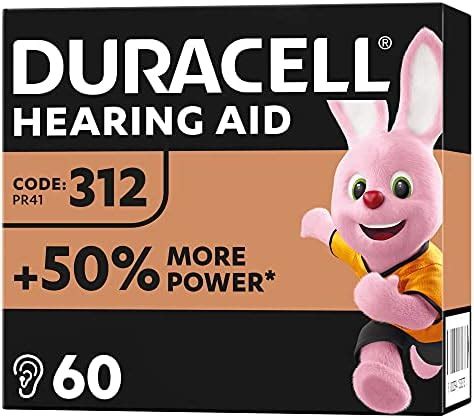 Duracell Hearing Aid Batteries Size 312 Pack Of 60 Amazon Exclusive