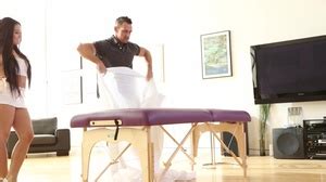 Splendid Brunette Wearing White Crop Top An Xxx Dessert Picture