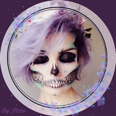 Ава, девушка, лиловый цвет, скелет