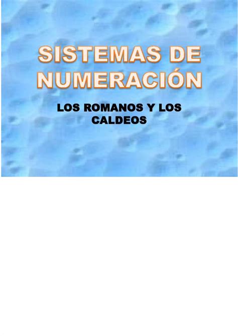 PDF PPT SISTEMAS DE NUMERACIÓN PDFSLIDE NET