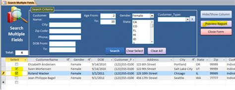 Search Multiple Fields Iaccessworld