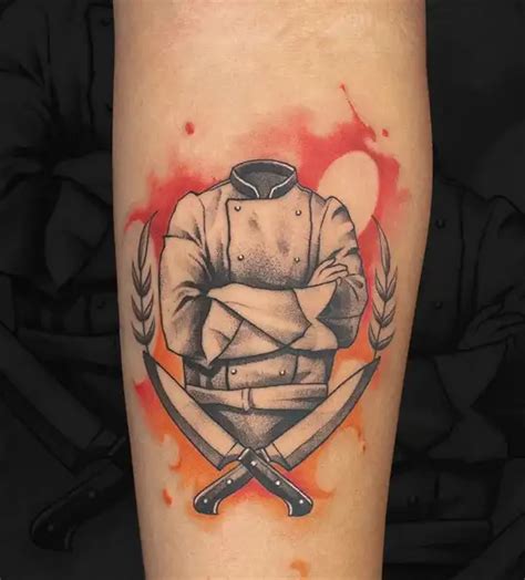 Savor The Flavor Captivating Chef Tattoo Designs Infused With