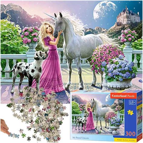 CASTORLAND Puzzle układanka 300 elementów My Friend Unicorn Mój