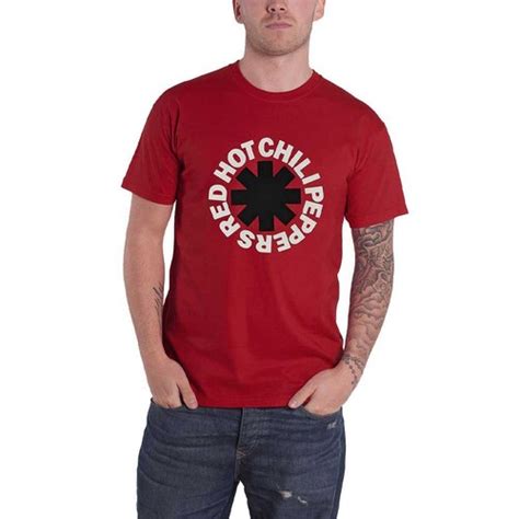 Red Hot Chili Peppers T Shirt Classic Asterisk Band Logo New Official