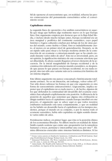 Wallerstein Immanuel El Eurocentrismo Y Sus Avatares Pdf