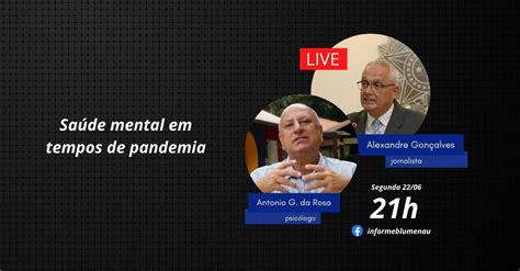 TV Informe e a saúde mental em tempos de pandemia Informe Blumenau