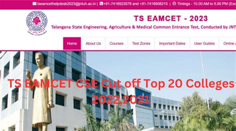 Ts Eamcet Cse Cut Off Top Colleges