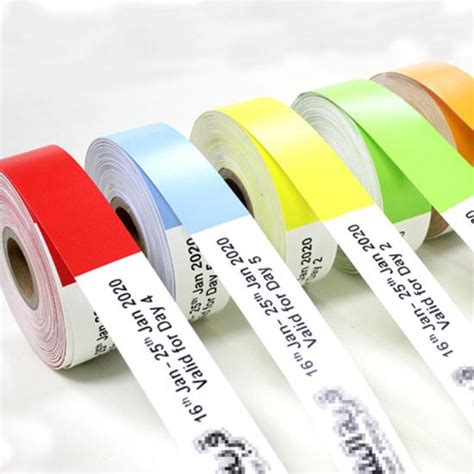 Custom Printable Rfid Thermal Wristbands Roll For Patient Printable