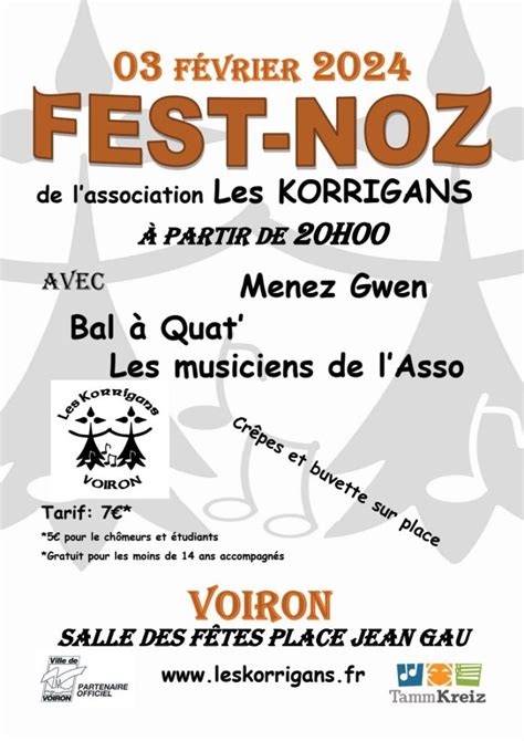 Fest Noz Des Korrigans De Voiron Le F Vrier Les Bretons De Lyon