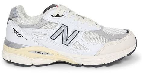 New Balance Leather Made In Usa 990v3 Sneaker White Lyst