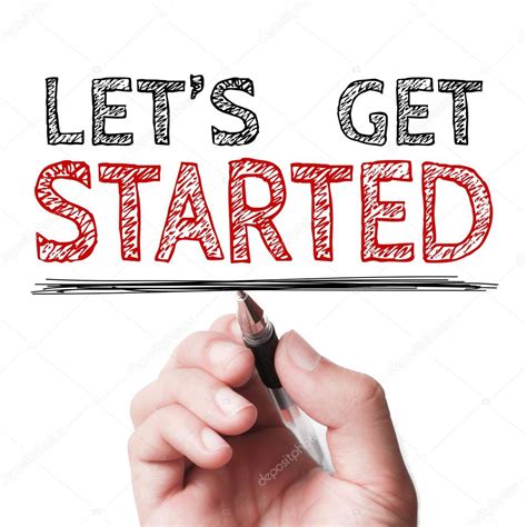 Let Us Get Started Stock Photo Christianchan