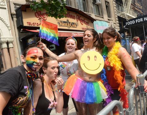 New York City Gay Pride Parade 2013 Revelers March To Show Their Pride