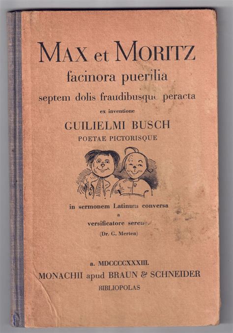 Buch Max Et Moritz Sammlung Wilhelm Busch Land