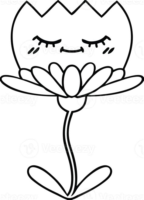 drawing cartoon   flower  png
