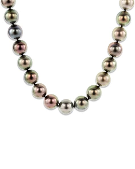 Multi Colored Tahitian Pearl Strand Necklace Turgeon Raine