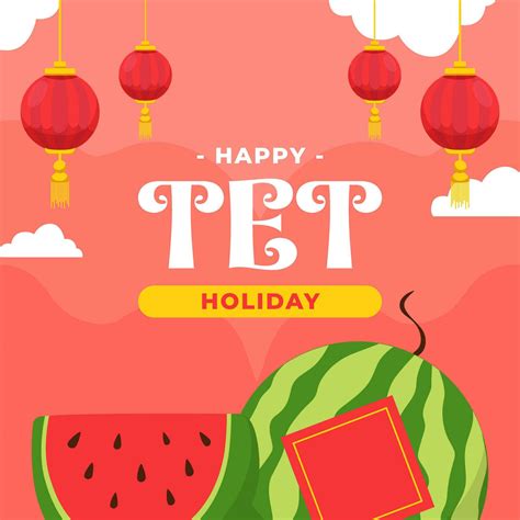Happy Tet holiday. The Day of Vietnam illustration vector background