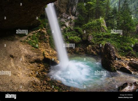 Pericnik Waterfall In The National Park Of Triglav Julian Alps