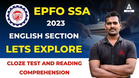 Epfo Ssa Cloze Test Previous Year English Questions Paper S