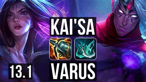 KAI SA Pyke Vs VARUS Ashe ADC Rank 2 Kai Sa 4 2 9 Rank 27