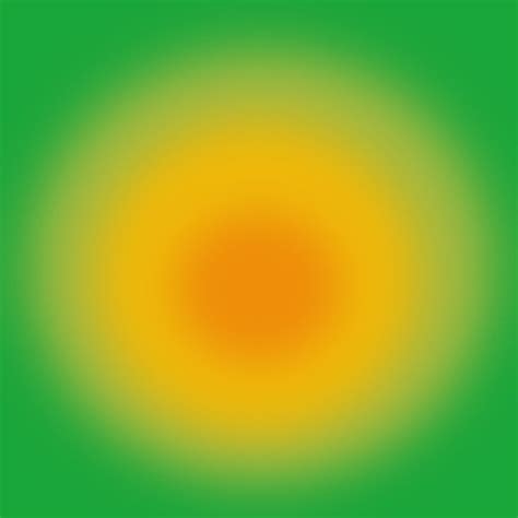 Green, Yellow, Orange Aura Circle Art