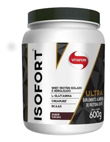 Isofort Whey Protein Ultra Imuno Chocolate Vitafor 600g Frete grátis