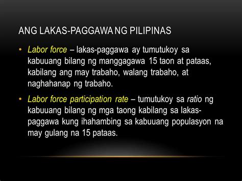 Ang Katangian at kahalagahan ng yamang tao ng pilipinas - ppt video online download