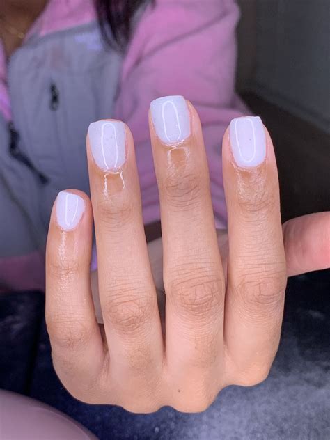 Acrylic Overlay 🤍 Gel Overlay Nails Short Acrylic Nails Designs